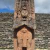 Totem maya em toniná, em Ocosingo - Chiapas, no sul do México